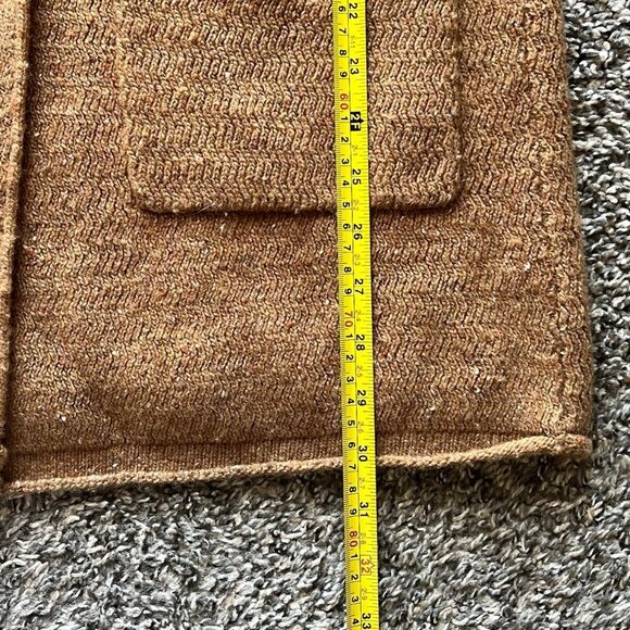 Jcrew Wool Coat Small Trench-style Tan Womens Small Classic Winter Longline Coat - Picture 8 of 8